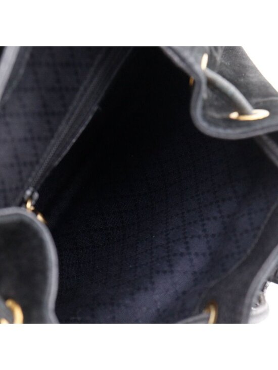 Gucci Bamboo Vintage Suede Black Backpack main image 9